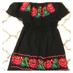 Authentic Mexican embroidered dress